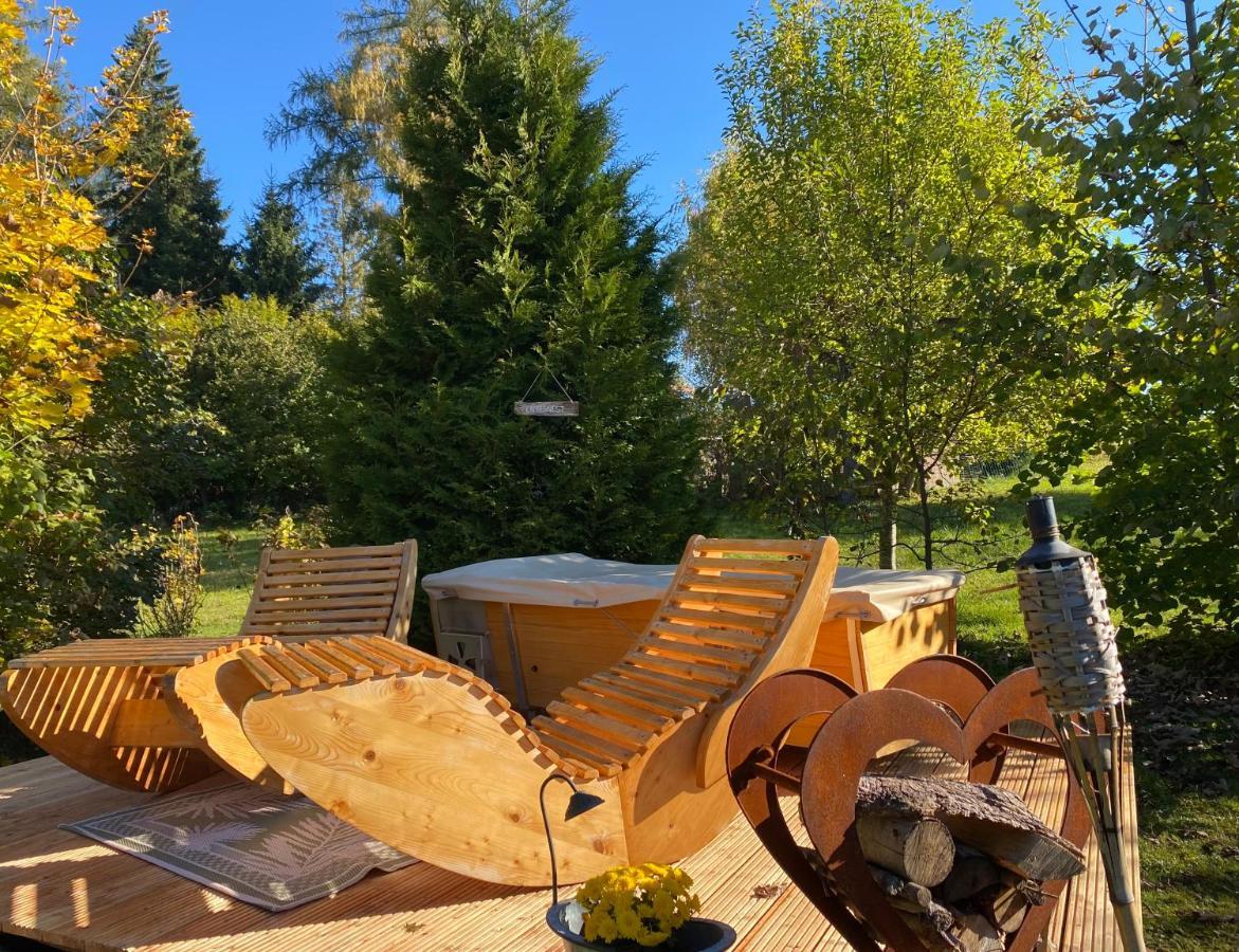 Naturforsthaus Ferienwohnung Fuer Hunde- Und Tierverbundene Menschen Preitenegg Exterior foto